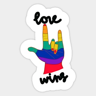 Love wins Sticker